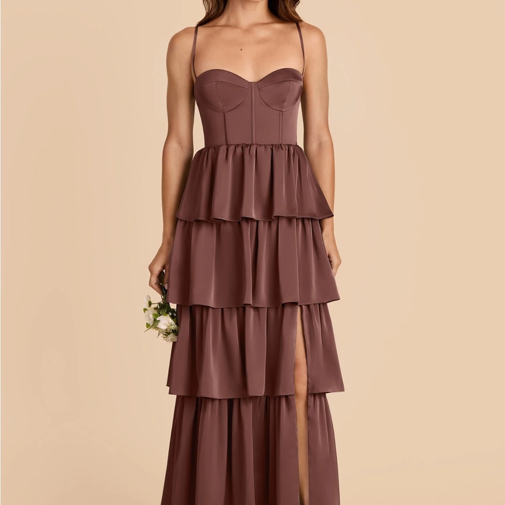 Lola Matte Satin Dress - Chocolate Brown
Small Birdy Grey